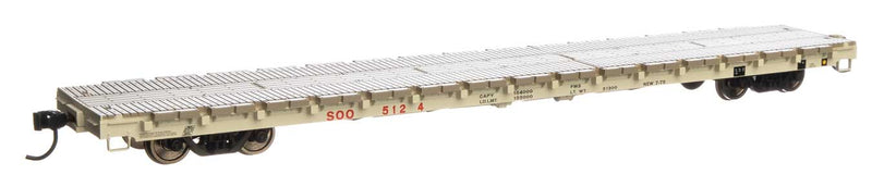 WalthersMainline 910-5408 60' Pullman-Standard Flatcar - Ready to Run -- Soo Line