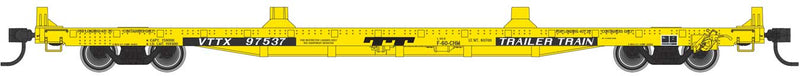 WalthersMainline 910-5415 60' Pullman-Standard Flatcar - Ready to Run -- Trailer-Train VTTX