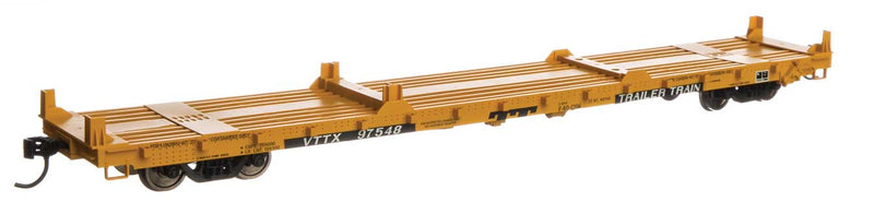 WalthersMainline 910-5416 60' Pullman-Standard Flatcar - Ready to Run -- Trailer Train VTTX