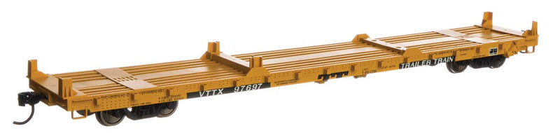 WalthersMainline 910-5418 60' Pullman-Standard Flatcar - Ready to Run -- Trailer Train VTTX