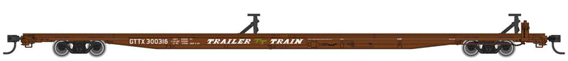 WalthersMainline 910-5518 85' General American G85 Flatcar - Ready to Run -- GTTX (Brown)