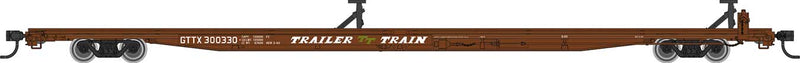 WalthersMainline 910-5554 85' General American G85 Flatcar - Ready to Run -- GTTX (Brown)