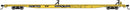 WalthersMainline 910-5555 85' General American G85 Flatcar - Ready to Run -- GTTX (Yellow)