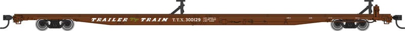 WalthersMainline 910-5564 85' General American G85 Flatcar - Ready to Run -- TTX (Brown)