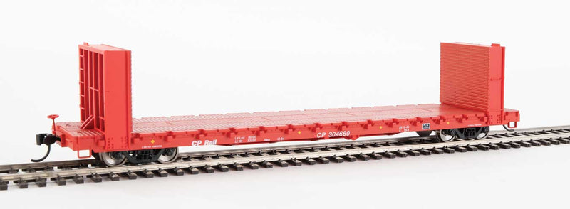 WalthersMainline 910-5805 60' Pullman-Standard Bulkhead Flatcar (48' IL) - Ready to Run -- Canadian Pacific