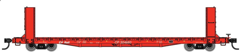 WalthersMainline 910-5806 60' Pullman-Standard Bulkhead Flatcar (48' IL) - Ready to Run -- Canadian Pacific