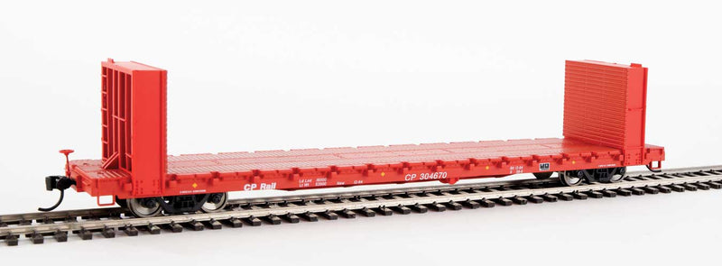 WalthersMainline 910-5807 60' Pullman-Standard Bulkhead Flatcar (48' IL) - Ready to Run -- Canadian Pacific