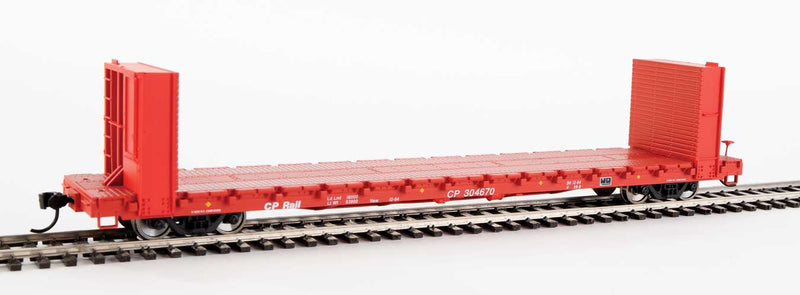 WalthersMainline 910-5807 60' Pullman-Standard Bulkhead Flatcar (48' IL) - Ready to Run -- Canadian Pacific