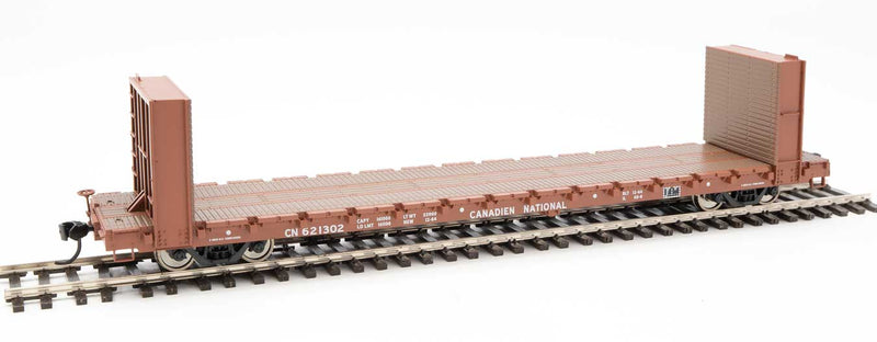 WalthersMainline 910-5836	60' Pullman-Standard Bulkhead Flatcar (48' IL) - Ready to Run -- Canadian National