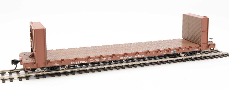 WalthersMainline 910-5836	60' Pullman-Standard Bulkhead Flatcar (48' IL) - Ready to Run -- Canadian National