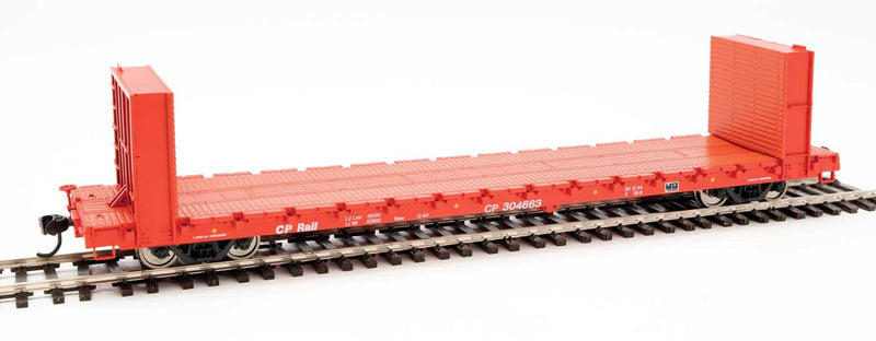 WalthersMainline 910-5838 60' Pullman-Standard Bulkhead Flatcar (48' IL) - Ready to Run -- Canadian Pacific