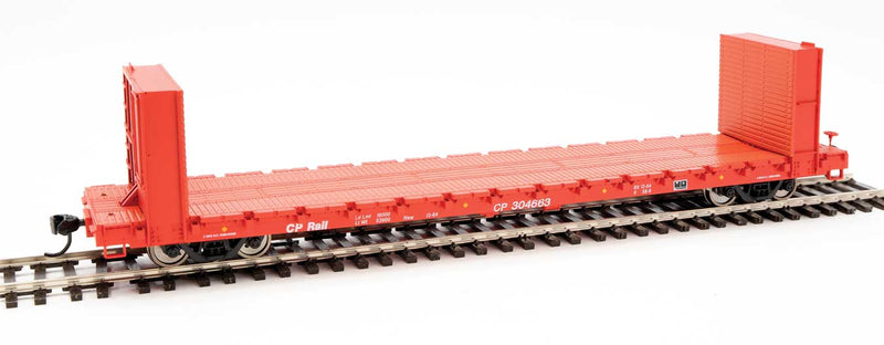 WalthersMainline 910-5838 60' Pullman-Standard Bulkhead Flatcar (48' IL) - Ready to Run -- Canadian Pacific