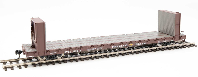 WalthersMainline 910-5847 60' Pullman-Standard Bulkhead Flatcar (48' IL) - Ready to Run -- Trailer Train