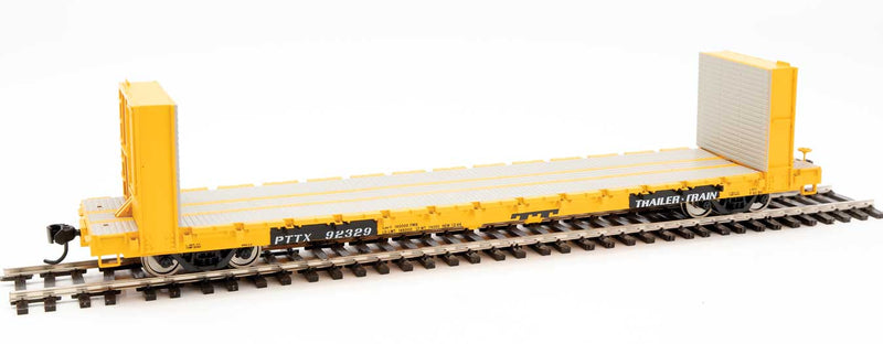 WalthersMainline 910-5851	60' Pullman-Standard Bulkhead Flatcar (48' IL) - Ready to Run -- PTTX