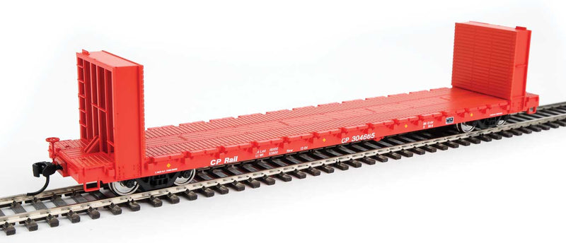 WalthersMainline 910-5872 60' Pullman-Standard Bulkhead Flatcar (48' IL) - Ready to Run -- Canadian Pacific