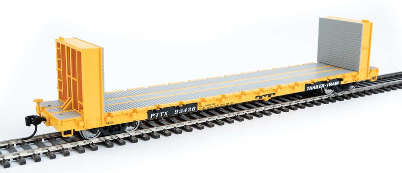 WalthersMainline 910-5878 60' Pullman-Standard Bulkhead Flatcar (48' IL) - Ready to Run -- PTTX