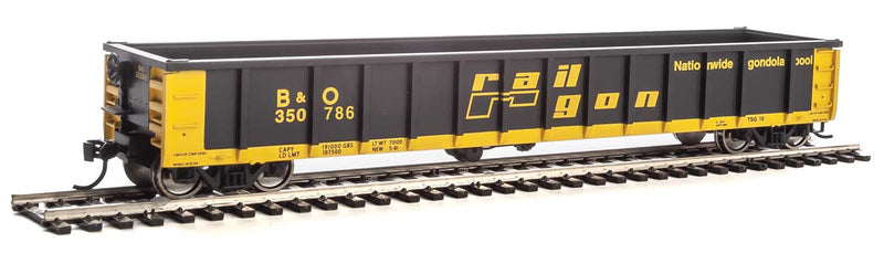 WalthersMainline 910-6264 53' Railgon Gondola - Ready To Run -- Baltimore & Ohio