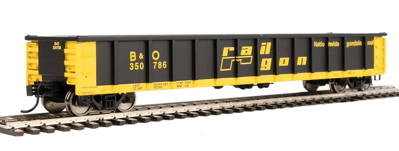 WalthersMainline 910-6264 53' Railgon Gondola - Ready To Run -- Baltimore & Ohio