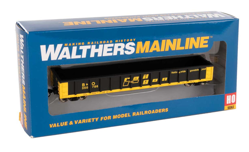 WalthersMainline 910-6264 53' Railgon Gondola - Ready To Run -- Baltimore & Ohio