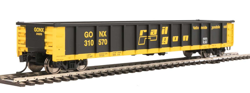 WalthersMainline 910-6282 53' Railgon Gondola - Ready To Run -- Railgon GONX