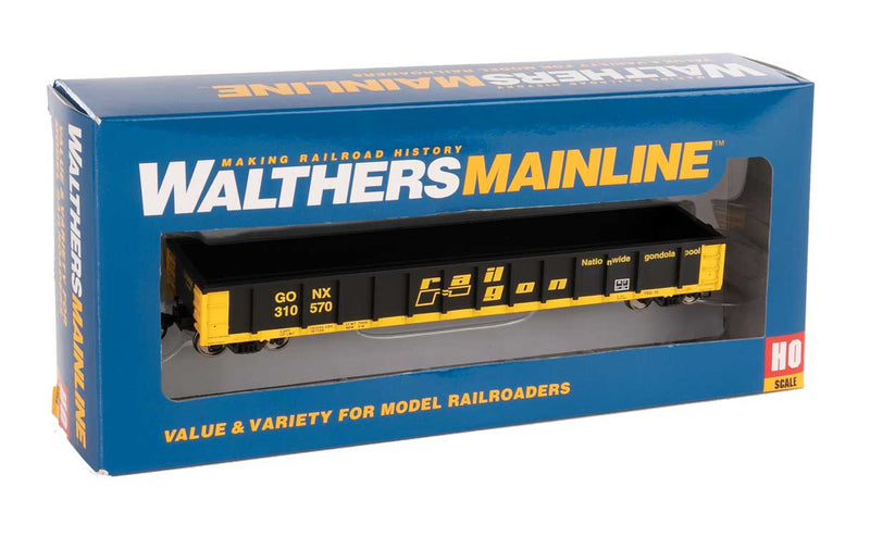 WalthersMainline 910-6282 53' Railgon Gondola - Ready To Run -- Railgon GONX