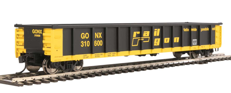 WalthersMainline 910-6283 53' Railgon Gondola - Ready To Run -- Railgon GONX