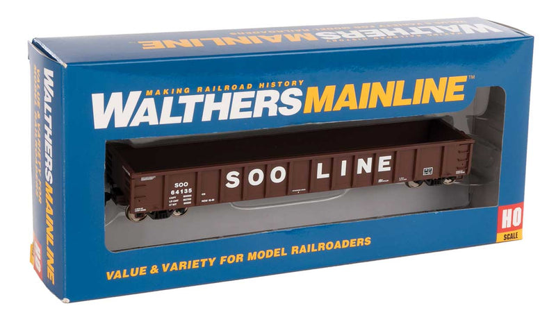 WalthersMainline 910-6288 53' Railgon Gondola - Ready To Run -- Soo Line