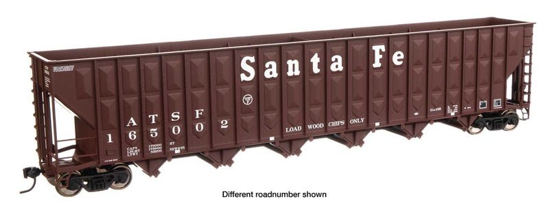 WalthersMainline 910-6752 73'3" Greenville 7,000 Cubic Foot Wood Chip Hopper - Ready to Run -- Santa Fe