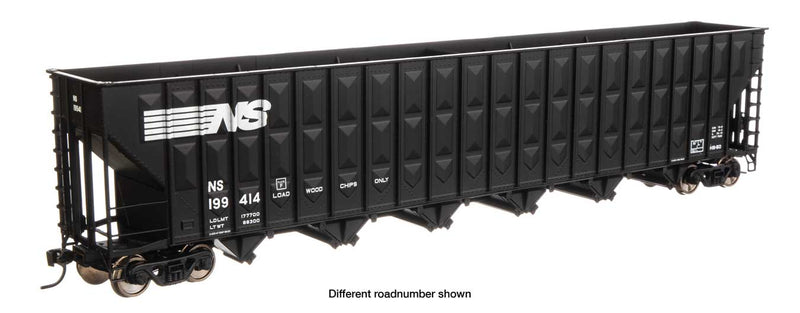 WalthersMainline 910-6766 73'3" Greenville 7,000 Cubic Foot Wood Chip Hopper - Ready to Run -- Norfolk Southern
