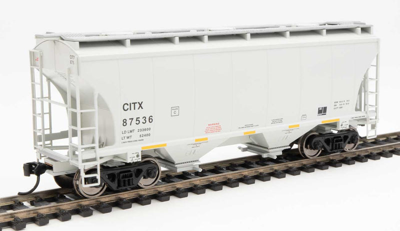 WalthersMainline 910-7569 39' Trinity 3281 2-Bay Covered Hopper - Ready to Run -- CIT Group CITX