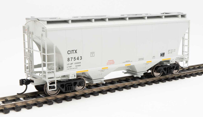 WalthersMainline 910-7570 39' Trinity 3281 2-Bay Covered Hopper - Ready to Run -- CIT Group CITX