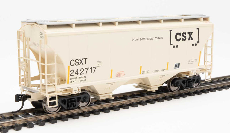 WalthersMainline 910-7577 39' Trinity 3281 2-Bay Covered Hopper - Ready to Run -- CSX