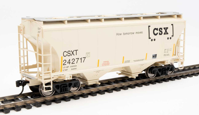 WalthersMainline 910-7577 39' Trinity 3281 2-Bay Covered Hopper - Ready to Run -- CSX