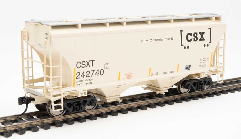 WalthersMainline 910-7580 39' Trinity 3281 2-Bay Covered Hopper - Ready to Run -- CSX