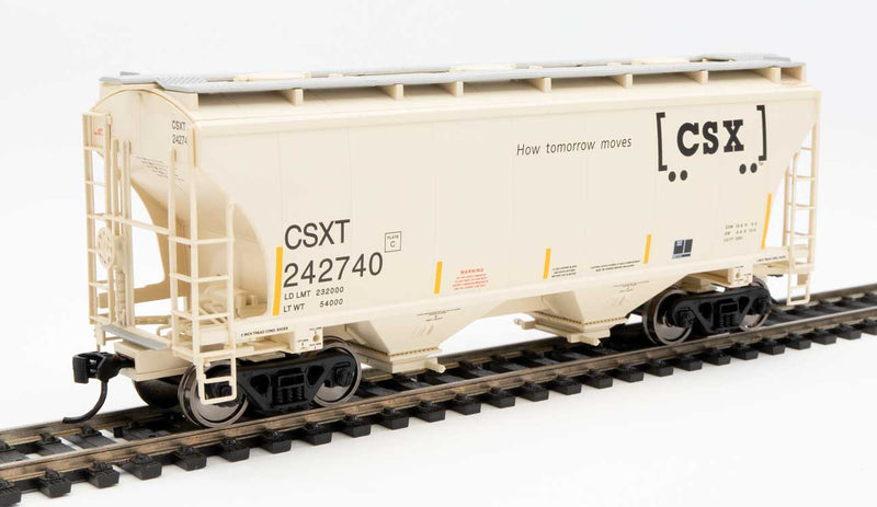 WalthersMainline 910-7580 39' Trinity 3281 2-Bay Covered Hopper - Ready to Run -- CSX