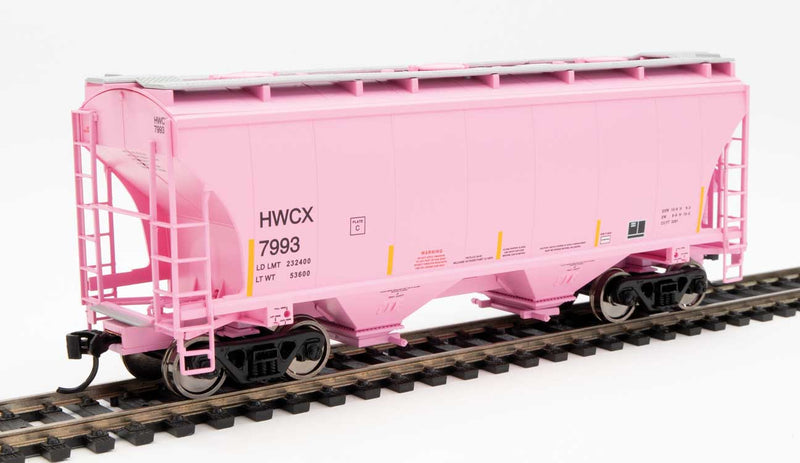 WalthersMainline 910-7581 39' Trinity 3281 2-Bay Covered Hopper - Ready to Run -- Halliburton HWCX