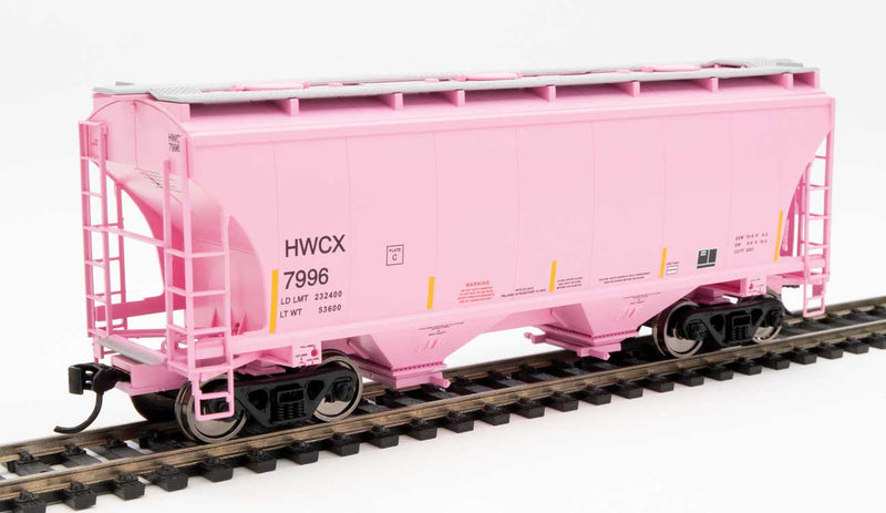 WalthersMainline 910-7582 39' Trinity 3281 2-Bay Covered Hopper - Ready to Run -- Halliburton HWCX