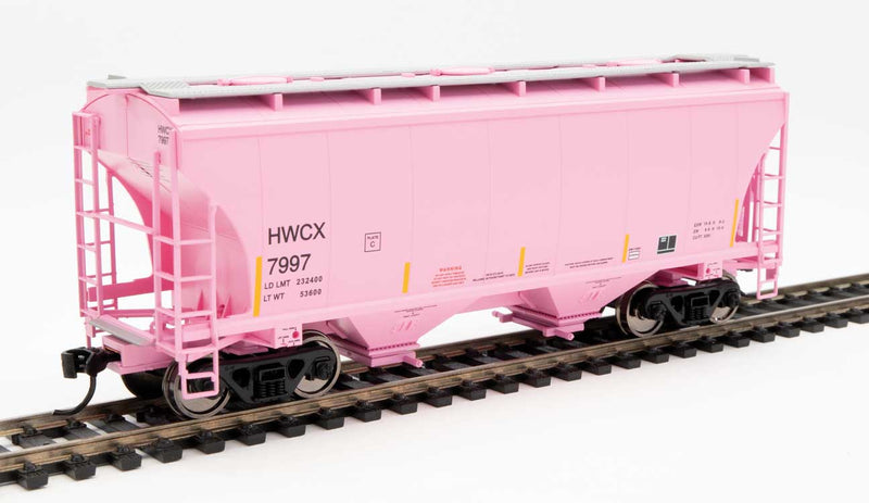 WalthersMainline 910-7583 39' Trinity 3281 2-Bay Covered Hopper - Ready to Run -- Halliburton HWCX