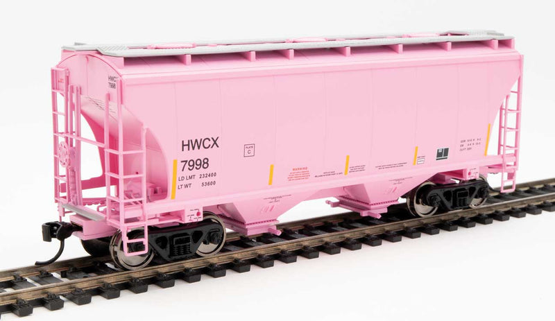 WalthersMainline 910-7584 39' Trinity 3281 2-Bay Covered Hopper - Ready to Run -- Halliburton HWCX