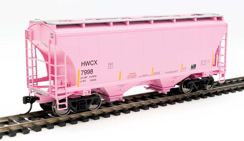 WalthersMainline 910-7584 39' Trinity 3281 2-Bay Covered Hopper - Ready to Run -- Halliburton HWCX