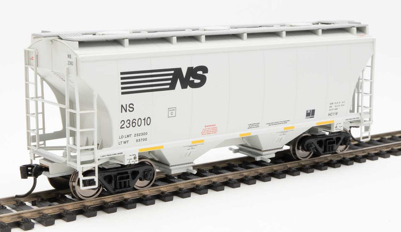 WalthersMainline 910-7585 39' Trinity 3281 2-Bay Covered Hopper - Ready to Run -- Norfolk Southern