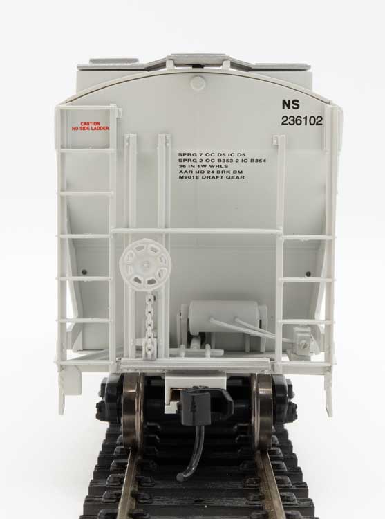 WalthersMainline 910-7587 39' Trinity 3281 2-Bay Covered Hopper - Ready to Run -- Norfolk Southern