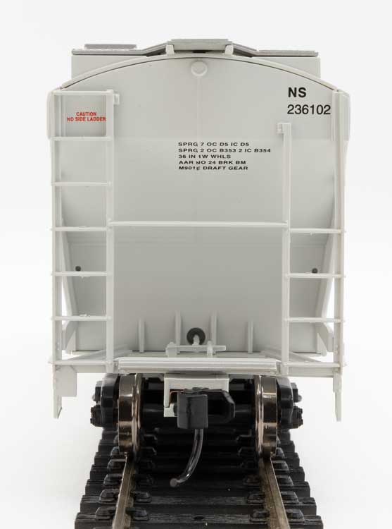 WalthersMainline 910-7587 39' Trinity 3281 2-Bay Covered Hopper - Ready to Run -- Norfolk Southern