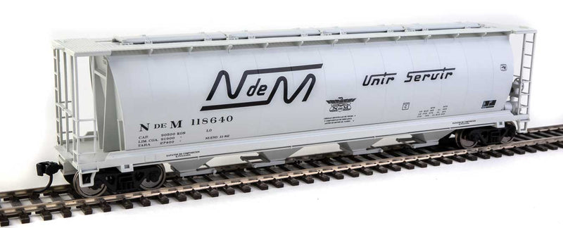 WalthersMainline 910-7858 59' Cylindrical Hopper - Ready to Run -- National Railways of Mexico NdeM