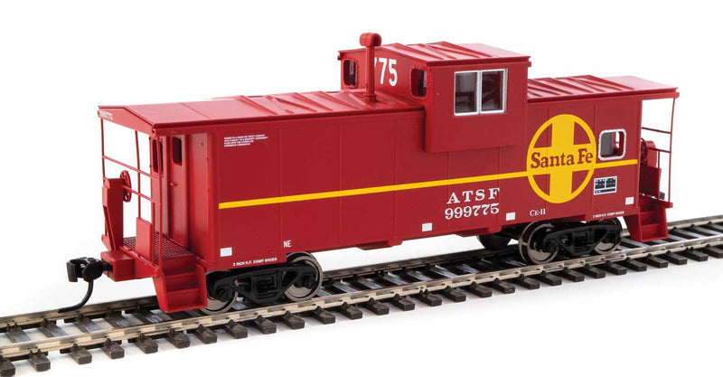 WalthersMainline 910-8708 International Extended Wide-Vision Caboose - Ready to Run -- Santa Fe