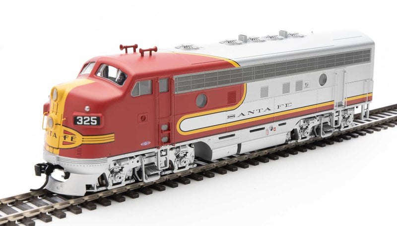 WalthersMainline 910-19960 EMD F7 A-B Set - ESU Sound and DCC -- Santa Fe #325L, #325A (Passenger Warbonnet, silver, red, black), HO