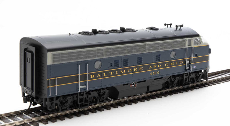 WalthersMainline 910-19964 EMD F7 A-B Set - ESU Sound and DCC -- Baltimore & Ohio #4510, #5476 (blue, gray, black, dulux), HO