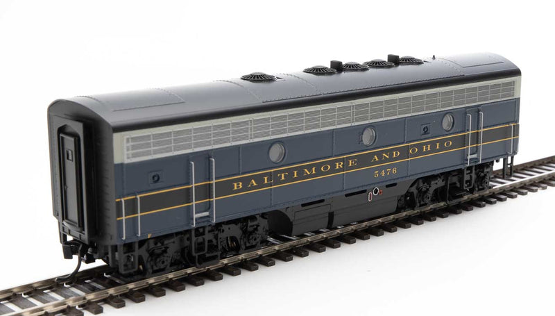 WalthersMainline 910-19964 EMD F7 A-B Set - ESU Sound and DCC -- Baltimore & Ohio #4510, #5476 (blue, gray, black, dulux), HO