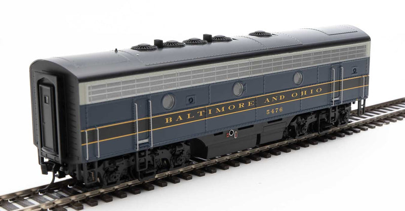 WalthersMainline 910-19964 EMD F7 A-B Set - ESU Sound and DCC -- Baltimore & Ohio #4510, #5476 (blue, gray, black, dulux), HO