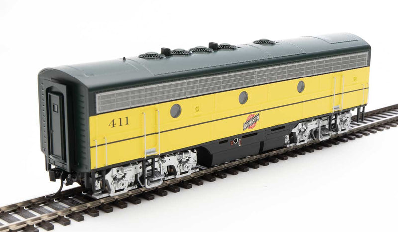 WalthersMainline 910-19969 EMD F7 A-B Set - ESU Sound and DCC -- Chicago & North Western(TM) #402, #411 (yellow, green, black, silver), HO